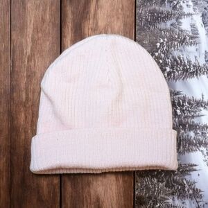 Home Prefer Cozy Light Pink Knit Girls Beanie One Size